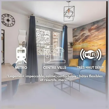 Bnbgones - Le Lombardi - Metro Garibaldi - Wifi Apartment Lyon